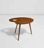 Gio Ponti, Rare side table, circa 1939, Mahogany-veneered wood, mahogany