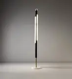 Lumen, Standard lamp, 1950s, Acrylic, painted steel, brass, marble