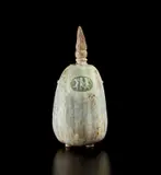 Taxile Doat, 'La Musique et la Danse' coloquinte-shaped vase
