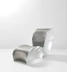 'Lo Void' by Ron Arad, 2005, Polished aluminium, aluminium mesh, sold Nov 2020