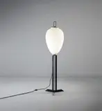 Standard lamp by Angelo Lelii, circa 1958, Glass, painted brass, brass, sold Nov 2020