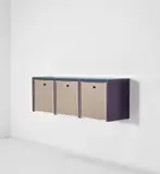 Wall-mounted chest of drawers by Gio Ponti, 1957, Mirrored glass, glass, painted wood, nickel-plated brass, sold Nov 2020