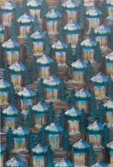 Neil Raitt, Mountain Waterfall, 2015, oil and acrylic on canvas