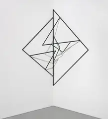 Eva Rothschild, Mastermind, 2009, powder coated aluminium