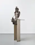 Matthew Monahan, Ziggurat, 2012, bronze, stainless steel and palladium leaf plate bronze, in 2 parts