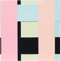 Face 91 Ed. by Imi Knoebel, 2003, acrylic on plastic collage, sold Oct 2020