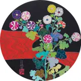 Kansei Körin Red Stream by Takashi Murakami, 2009, offset lithograph in colours on wove paper, sold Oct 2020