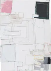 Jack Greer, Nicky, 2013, canvas, thread, fabric, acrylic and metallic paint