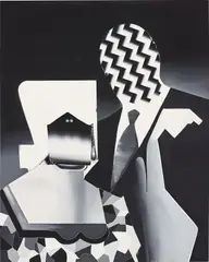 Sham Marriage by Tomoo Gokita, 2013, acrylic gouache and charcoal on linen, sold Mar 2019
