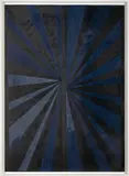Mark Grotjahn, Untitled PGD32 (Black and Blue Butterfly #689 melted), 2005, coloured pencil on paper