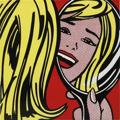Roy Lichtenstein, Girl in Mirror, 1964, porcelain enamel on steel