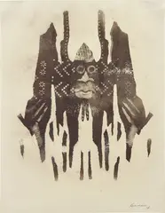 Untitled (Body Print) by David Hammons, 1974, grease and dry pigment on paper, sold Mar 2019