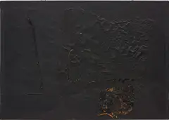 Combustione E 4 by Alberto Burri, 1960, paper, acrylic and Vinavil on paper laid on canvas, offered Mar 2019