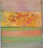 R.A. Obe Sir Frank Bowling, Pondlife, 2010, acrylic on canvas