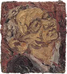 Leon Kossoff, Head of Chaim, 1989, oil on board