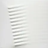 Agostino Bonalumi, Bianco, 1979, shaped canvas and vinyl tempera