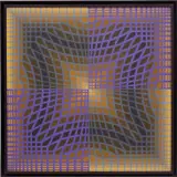 KASS-2 by Victor Vasarely, 1973, acrylic on panel, sold Mar 2019