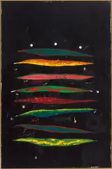 Untitled by Harold Ancart, 2013, oilstick on paper mounted on panel, in artist's frame, sold Mar 2019