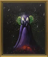 George Condo, Untitled, 1997, oil on canvas, in artist's frame