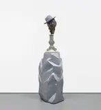Mike Kelley, Ghoul #2 (pimp), 2005, painted resin, painted straw hat, spray paint and found objects