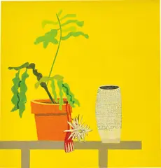 Night Bloom by Jonas Wood, 2012, acrylic and coloured pencil on paper, sold Mar 2019