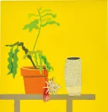 Jonas Wood, Night Bloom, 2012, acrylic and coloured pencil on paper