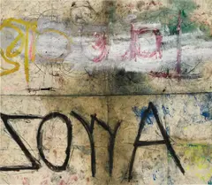 Oscar Murillo, Untitled (Drawing off the Wall), 2011, mixed media on canvas