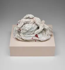 Untitled by Rebecca Warren, 2004, hand-painted clay on painted MDF plinth, offered Mar 2019