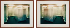 Zürich Bankproject No. 5 by Andreas Gursky, 1997, c-print face-mounted to Plexiglas, in artist's frame, in 2 parts, sold Mar 2019