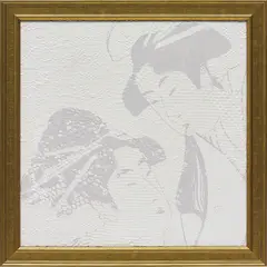 Samuel Havadtoy, Shibui, 2006, acrylic and lace on aluminium board, in artist's frame