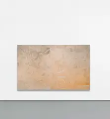 Dirty Dancing by Nate Lowman, 2011, oil, dirt, dental floss on canvas, sold Mar 2019