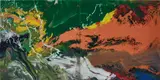 Flow (P15) by Gerhard Richter, 2016, Diasec auf Aluminiumplatte, sold Mar 2019