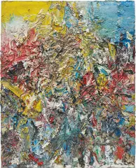 Abstract N3 by Wang Yigang, 2014, oil on canvas, sold Mar 2019
