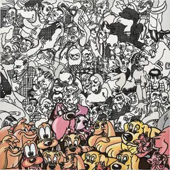 Erró, Guy Party, 2006, acrylic on canvas