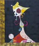 Gert & Uwe Tobias, Untitled, 2013, coloured woodcut on canvas
