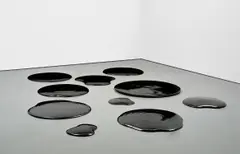 Ai Weiwei, Oil Spills, 2006, glazed porcelain, in 10 parts