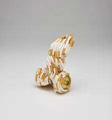 One's nob (iii) by Sarah Lucas, 2006, cigarettes and beer cans, sold Apr 2019