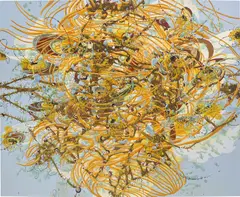 Matthew Ritchie, Where I'm Coming From, 2003, oil and marker on canvas