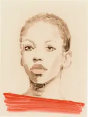 Annie Kevans, Liberté, Egalité, Fraternité, 2019, oil on paper mounted on board