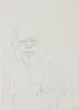 Jonathan Yeo, Portrait Study, 2019, pencil on paper