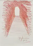 Untitled by Anish Kapoor, 2018, wax crayon on paper, offered Apr 2019