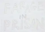 Jeremy Deller, Farage in Prison, 2019, coloured pencil and pencil on paper