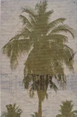 Peter Sutherland, Born in the Hamptons, 2014, inkjet print on perforated vinyl and matte medium on OSB