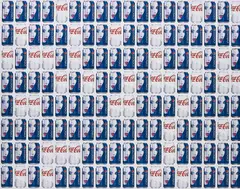 Jonathan Horowitz, Beyonce / Polar Bears (144 Cans), 2014, UV ink on vinyl