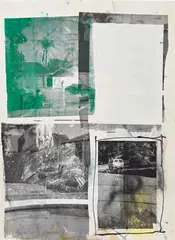 Leo Gabin, Catching a Fade, 2014, acrylic, lacquer, enamel paint and silkscreen on canvas