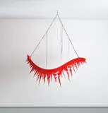 Jim Lambie, Everythings Gone Green (Eyelash Red)