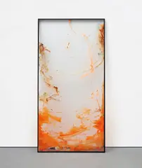 Jack Lavender, Now and Then It Comes Back 9, 2014, glass, paint, aluminium, tape, sand, glue, paper, stickers, metal, toner and mixed media