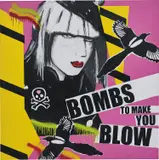 Stuart Semple, Bombs To Make You Blow, 2005, enamel paint, acrylic and charcoal on canvas