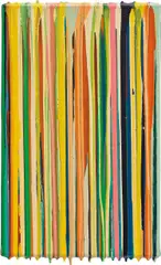 Multicolor klein by Markus Linnenbrink, 1988-1999, epoxy resin and pigments on canvas, sold Apr 2019