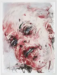 Visage Irina gros plan by Philippe Pasqua, 2013, oil on canvas, in artist's frame, offered Apr 2019